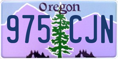 OR license plate 975CJN