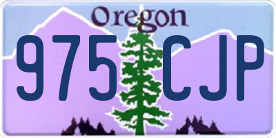 OR license plate 975CJP