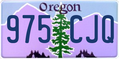 OR license plate 975CJQ