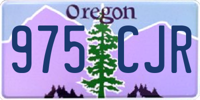 OR license plate 975CJR