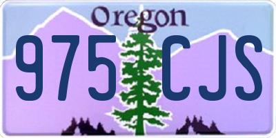 OR license plate 975CJS