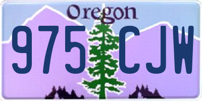 OR license plate 975CJW