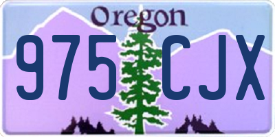 OR license plate 975CJX