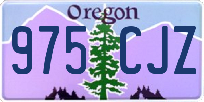 OR license plate 975CJZ