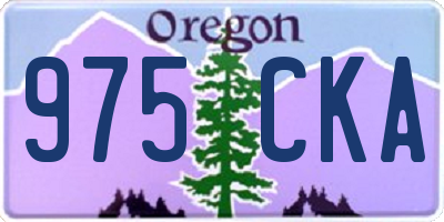 OR license plate 975CKA