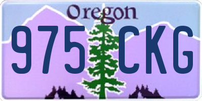 OR license plate 975CKG