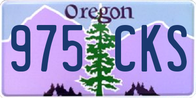 OR license plate 975CKS