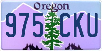 OR license plate 975CKU