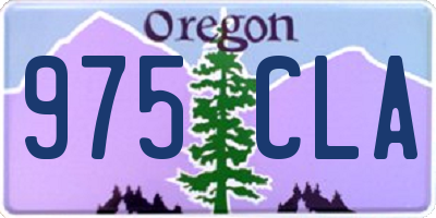 OR license plate 975CLA