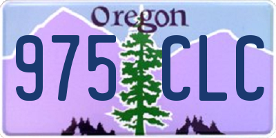 OR license plate 975CLC