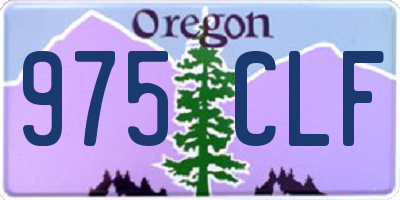 OR license plate 975CLF