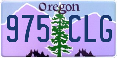 OR license plate 975CLG