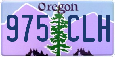OR license plate 975CLH