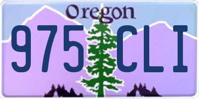 OR license plate 975CLI