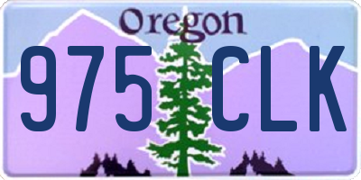 OR license plate 975CLK