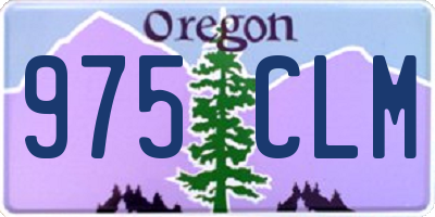 OR license plate 975CLM
