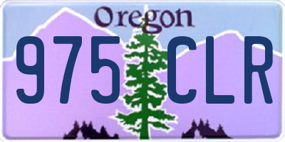 OR license plate 975CLR