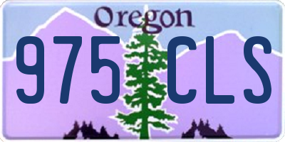 OR license plate 975CLS