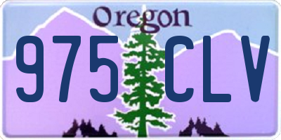 OR license plate 975CLV