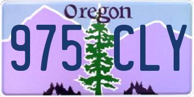 OR license plate 975CLY