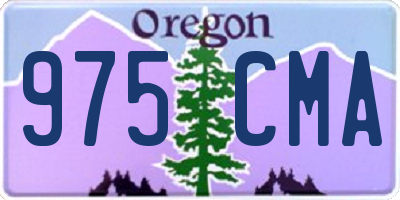 OR license plate 975CMA