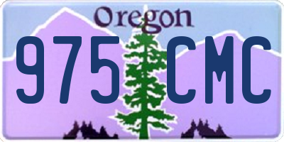 OR license plate 975CMC