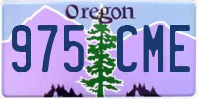 OR license plate 975CME