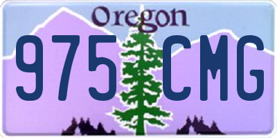 OR license plate 975CMG