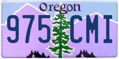 OR license plate 975CMI