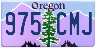 OR license plate 975CMJ