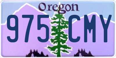 OR license plate 975CMY