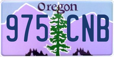 OR license plate 975CNB