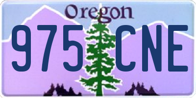 OR license plate 975CNE