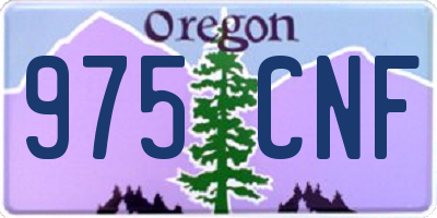 OR license plate 975CNF