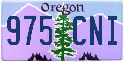 OR license plate 975CNI