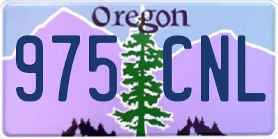 OR license plate 975CNL