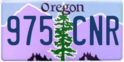 OR license plate 975CNR