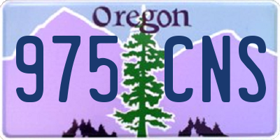 OR license plate 975CNS
