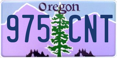 OR license plate 975CNT