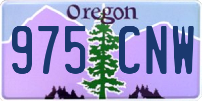 OR license plate 975CNW