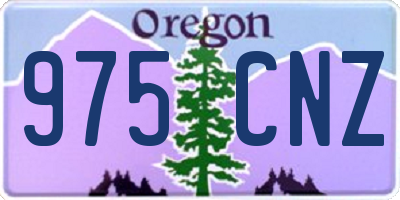 OR license plate 975CNZ