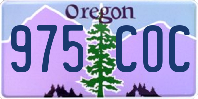 OR license plate 975COC