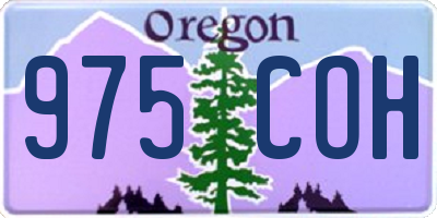 OR license plate 975COH