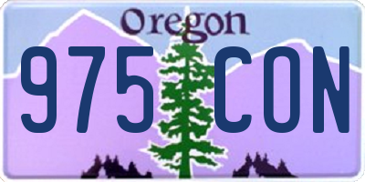 OR license plate 975CON
