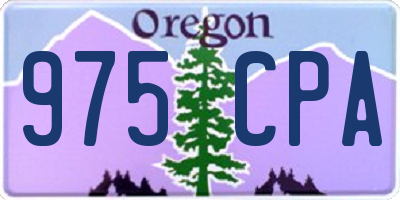 OR license plate 975CPA