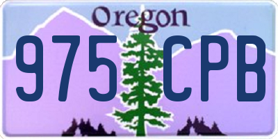 OR license plate 975CPB