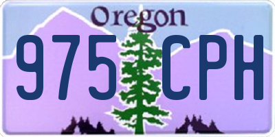 OR license plate 975CPH