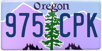 OR license plate 975CPK