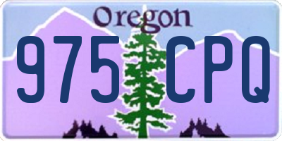 OR license plate 975CPQ
