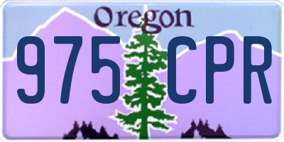 OR license plate 975CPR